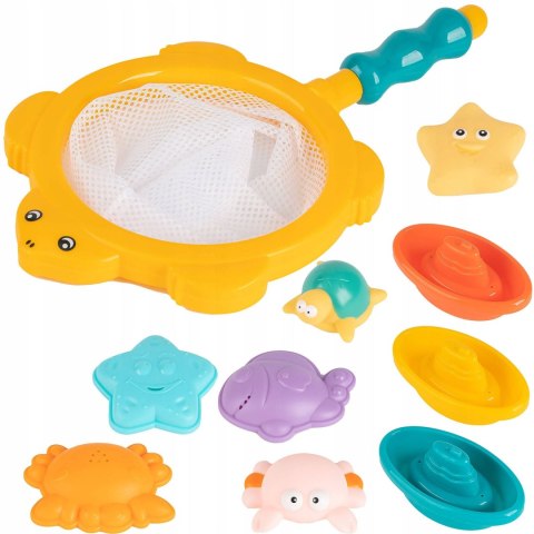 WOOPIE BABY Zestaw do Kąpieli Morskie Zwierzątka + Łódki + Siatka do Wyławania Woopie Baby WOOPIE BABY Zestaw do Kąpieli Morskie Zwierzątka + Łódki + Siatka do Wyławania Woopie Baby