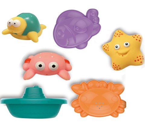 WOOPIE BABY Zestaw do Kąpieli Morskie Zwierzątka + Łódki + Siatka do Wyławania Woopie Baby WOOPIE BABY Zestaw do Kąpieli Morskie Zwierzątka + Łódki + Siatka do Wyławania Woopie Baby