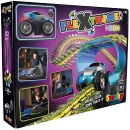 SMOBY Flextreme Neon Tor Samochodowy z Autem Zestaw Startowy Smoby