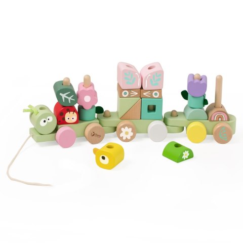 CLASSIC WORLD Montessori Kolejka Gąsienica Drewniana Układanka Classic World CLASSIC WORLD Montessori Kolejka Gąsienica Drewniana Układanka Classic World