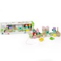 CLASSIC WORLD Montessori Kolejka Gąsienica Drewniana Układanka Classic World