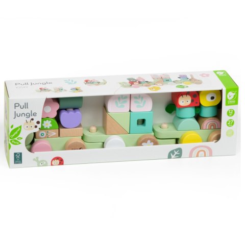 CLASSIC WORLD Montessori Kolejka Gąsienica Drewniana Układanka Classic World CLASSIC WORLD Montessori Kolejka Gąsienica Drewniana Układanka Classic World