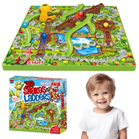 WOOPIE Gra Planszowa Drabiny i Węże 5+ Woopie WOOPIE Gra Planszowa Drabiny i Węże 5+ Woopie