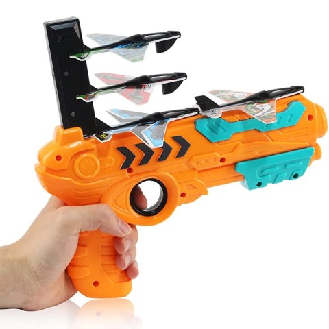 WOOPIE Pistolet Wyrzutnia Samolotów Automatyczna + 4 Samoloty Woopie WOOPIE Pistolet Wyrzutnia Samolotów Automatyczna + 4 Samoloty Woopie