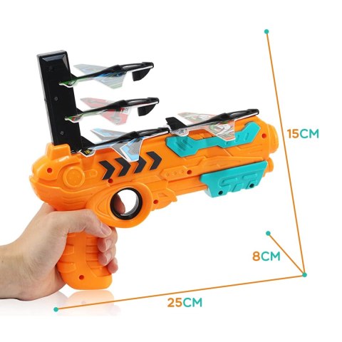 WOOPIE Pistolet Wyrzutnia Samolotów Automatyczna + 4 Samoloty Woopie WOOPIE Pistolet Wyrzutnia Samolotów Automatyczna + 4 Samoloty Woopie