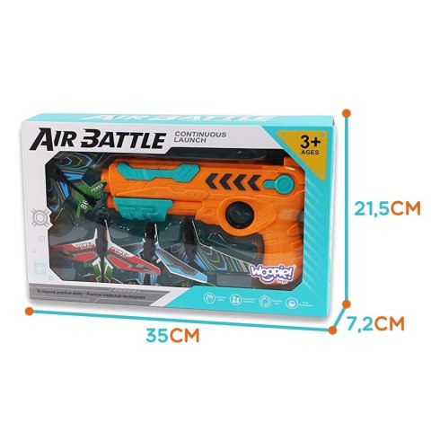 WOOPIE Pistolet Wyrzutnia Samolotów Automatyczna + 4 Samoloty Woopie WOOPIE Pistolet Wyrzutnia Samolotów Automatyczna + 4 Samoloty Woopie