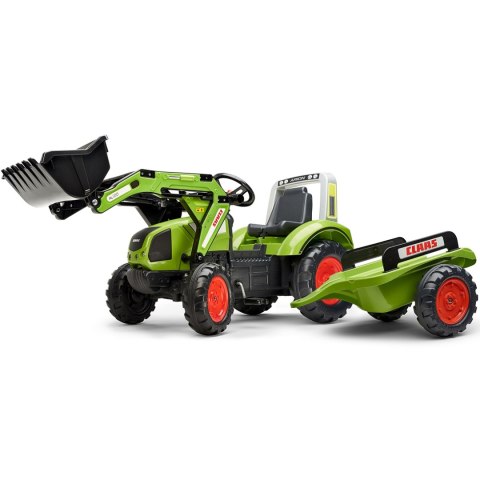 FALK Traktor na Pedały z Łyżką i Przyczepką Zielony CLAAS od 3 Lat FALK FALK Traktor na Pedały z Łyżką i Przyczepką Zielony CLAAS od 3 Lat FALK