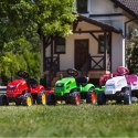 FALK Traktorek X Tractor Zielony z Przyczepką Klakson od 2 Lat FALK