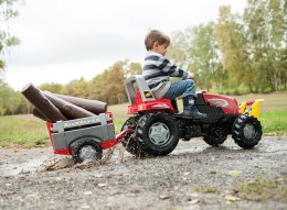 Rolly Toys RollyJunior RT - Traktor na pedały z przyczepą Junior 3-8 lat do 50kg Rolly Toys