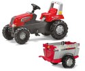 Rolly Toys RollyJunior RT - Traktor na pedały z przyczepą Junior 3-8 lat do 50kg Rolly Toys