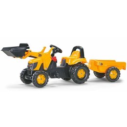 RollyKid JCB Rolly Toys Traktor na Pedały z Łyżką i Przyczepą Rolly Toys