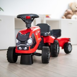 FALK Jeździk Traktorek Baby Case IH Ride-On Czerwony z Przyczepką + akc. od 12 miesięcy FALK