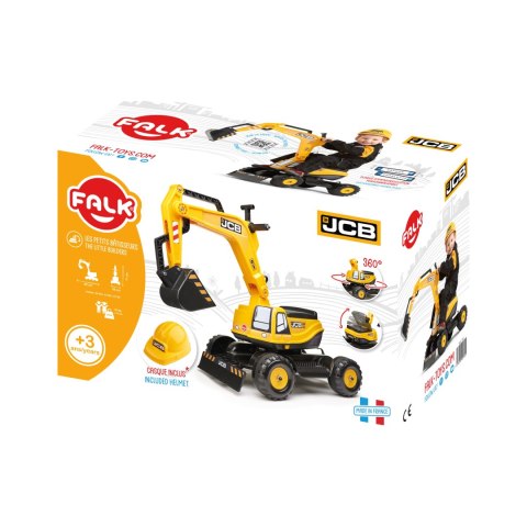 FALK Koparka JCB Excavator Obrotowa Żółta Ruchoma Łyżka Od 3 Lat. FALK FALK Koparka JCB Excavator Obrotowa Żółta Ruchoma Łyżka Od 3 Lat. FALK