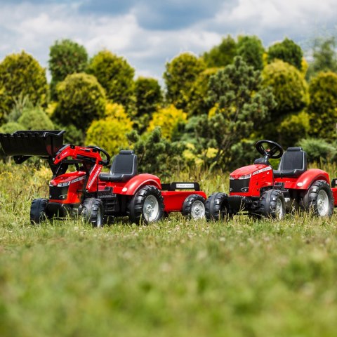 FALK Traktor Massey Ferguson Czerwony na Pedały z Przyczepką od 3 Lat FALK FALK Traktor Massey Ferguson Czerwony na Pedały z Przyczepką od 3 Lat FALK
