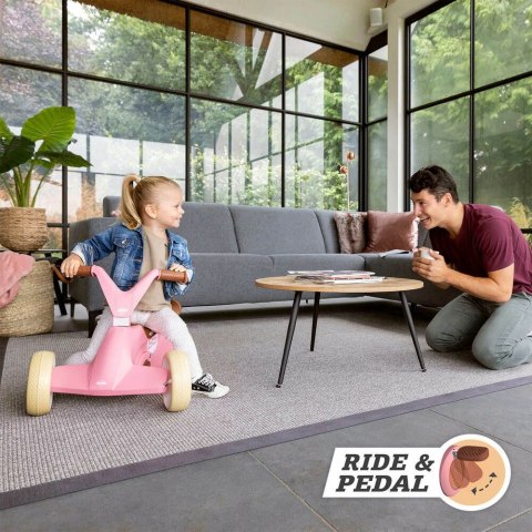 BERG GO2 Gokart Jeździk Rowerek 2w1 Retro Pink Berg BERG GO2 Gokart Jeździk Rowerek 2w1 Retro Pink Berg