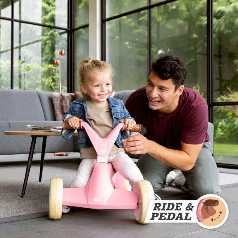 BERG GO2 Gokart Jeździk Rowerek 2w1 Retro Pink Berg BERG GO2 Gokart Jeździk Rowerek 2w1 Retro Pink Berg