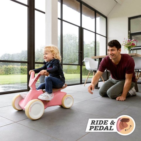 BERG GO2 Gokart Jeździk Rowerek 2w1 Retro Pink Berg BERG GO2 Gokart Jeździk Rowerek 2w1 Retro Pink Berg