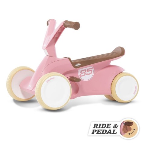 BERG GO2 Gokart Jeździk Rowerek 2w1 Retro Pink Berg BERG GO2 Gokart Jeździk Rowerek 2w1 Retro Pink Berg