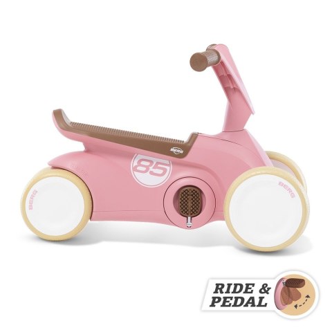 BERG GO2 Gokart Jeździk Rowerek 2w1 Retro Pink Berg BERG GO2 Gokart Jeździk Rowerek 2w1 Retro Pink Berg