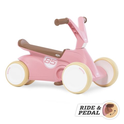 BERG GO2 Gokart Jeździk Rowerek 2w1 Retro Pink Berg BERG GO2 Gokart Jeździk Rowerek 2w1 Retro Pink Berg
