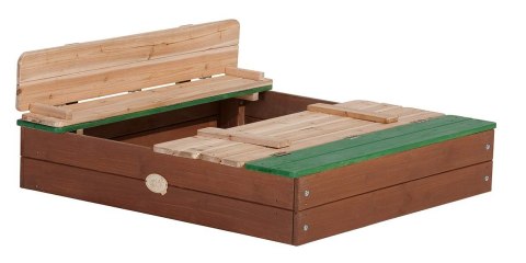 Ella Sandpit AXI wooden sandbox with benches AXI