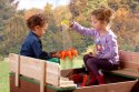 Ella Sandpit AXI wooden sandbox with benches AXI