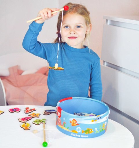 TOOKY TOY Gra Zręcznościowa Łowienie Rybek Wędkowanie Tooky Toy TOOKY TOY Gra Zręcznościowa Łowienie Rybek Wędkowanie Tooky Toy