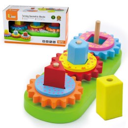 Viga Drewniany Edukacyjny Sorter Kształtów Kolorów i Wzorów Viga Toys